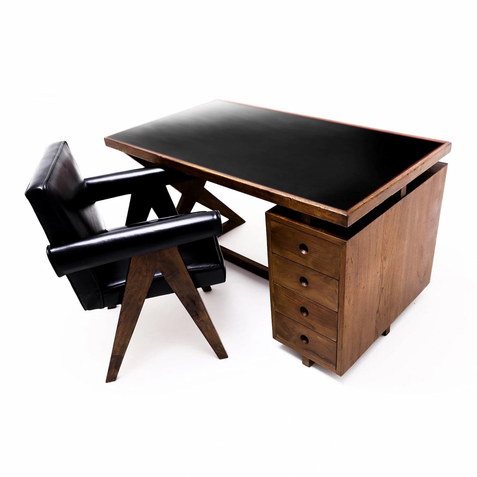Pierre Jeanneret, 4 Drawer Office Desk