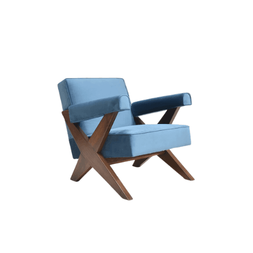 Pierre Jeanneret, X Leg Lounge Armchair
