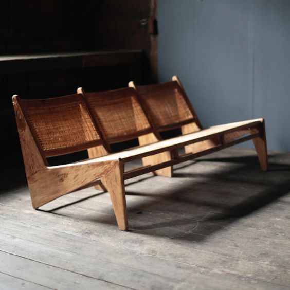 Pierre Jeanneret, Kangaroo Bench 3 seater, 1