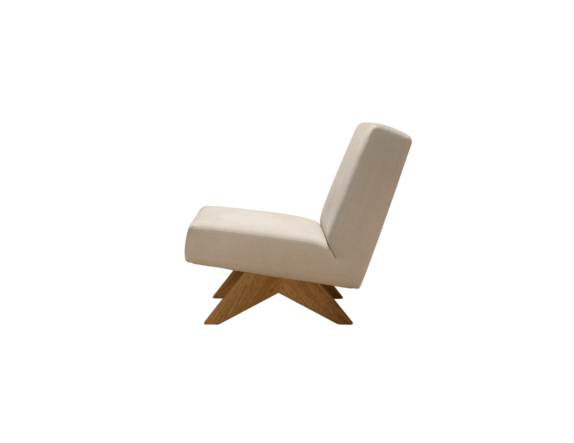 Pierre Jeanneret, Upholstered Armless Chair, 1