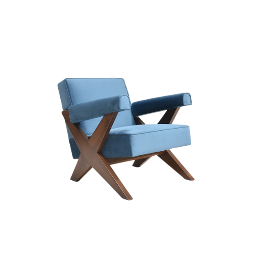 Pierre Jeanneret, X Leg Lounge Armchair